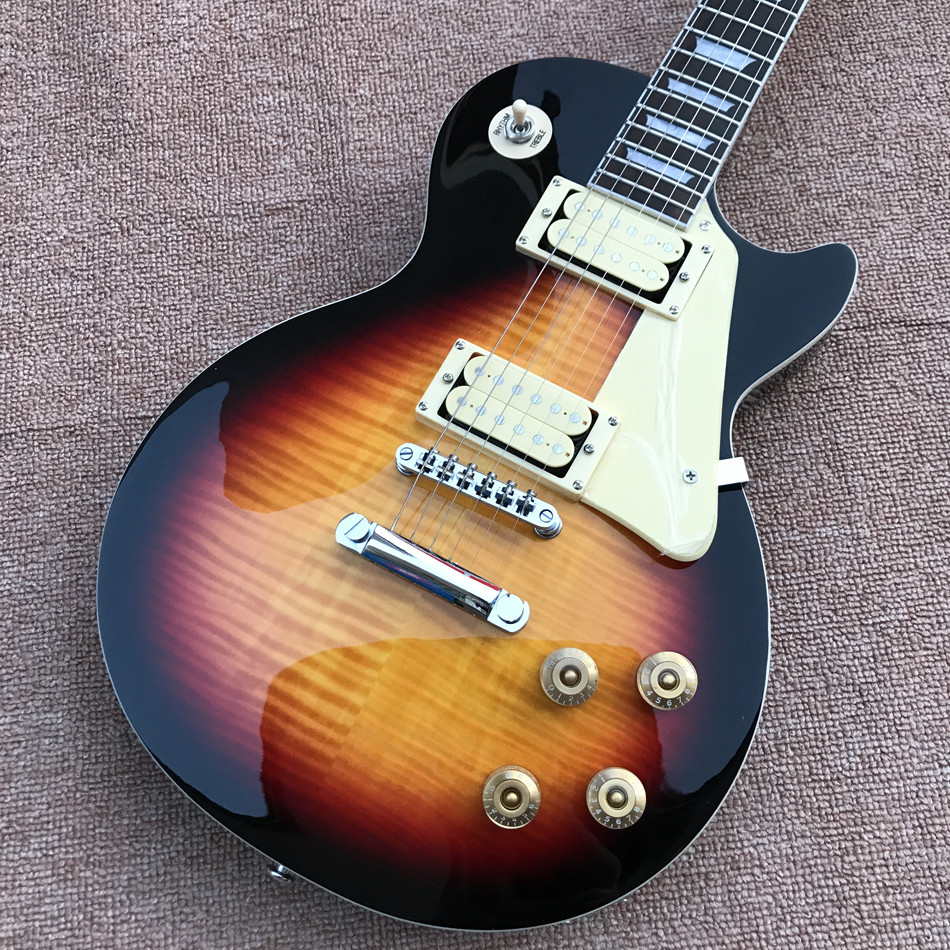 New style LP Slash electric guitar, Flame Maple Top, Rosewood Fingerboard electric guitar, Free shipping