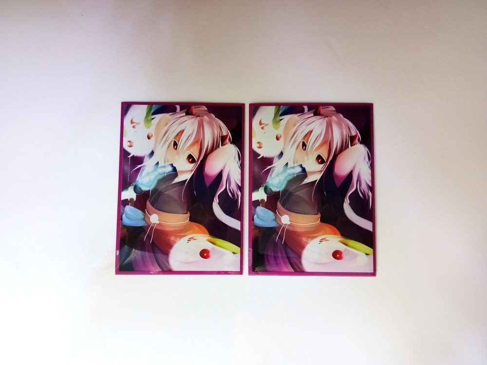 Soft Double Laser Waterproof Toploader For 100PCS Custom Art Printed Sport Card Sleeves