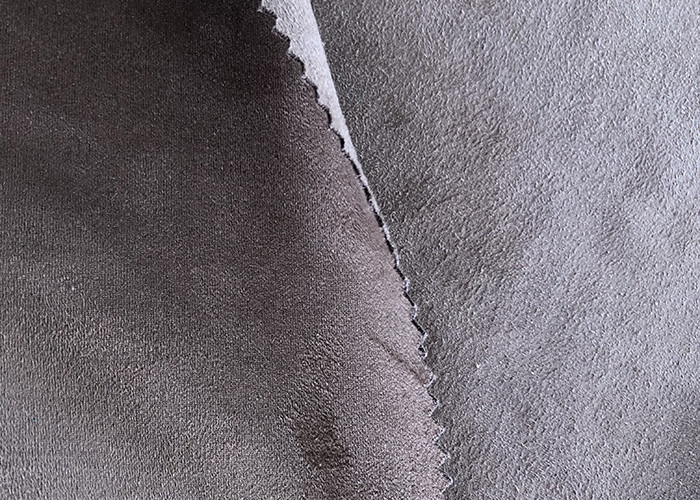 Solid Dyed Weft Stretch Micro Suede Polyester Fabric For Garment
