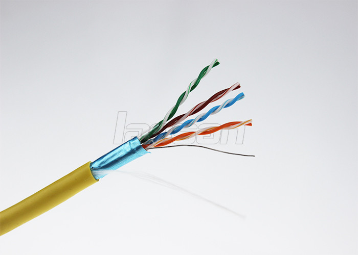 HDPE FTP 305m / Roll PVC Cat5e Lan Cable 0.50mm Copper Clad Aluminum