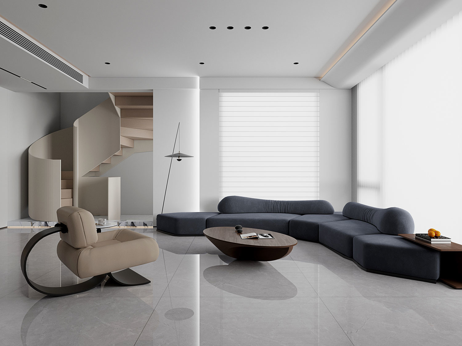 Non-Slip Indoor Floor Gray Marble Polished Sintered Stone Slabs 1200x1200mm For Apartment