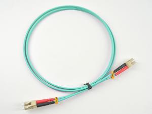 China LC to LC multimode duplex fiber optic patch cable 2.0/3.0mm PVC/OFNR/LSZH jacket OM3 OM4 OM5 LC LC UPC patch cord on sale