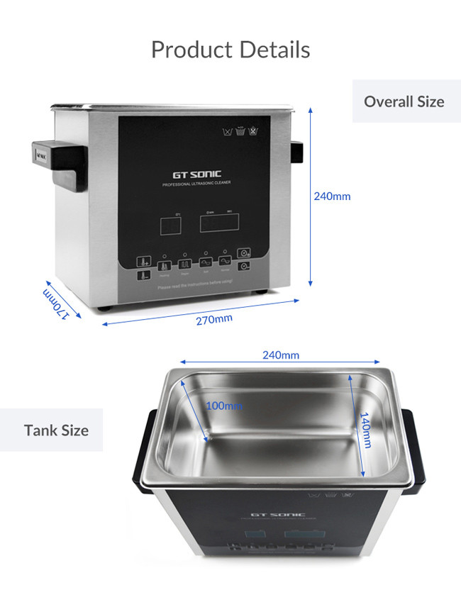 Digital Ultrasonic Cleaning Equipment Ultrasonic Cleaner For Auto Parts Engine Parts 3L