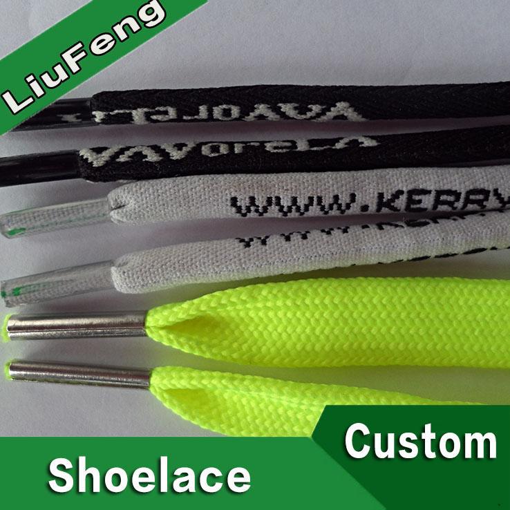 100 Polyester Drawcord Custom Shoelace Printed Shoestring 5mm-20mm