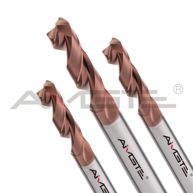 3D Carbide Twist Drills 10mm Twist Drill Bits M7 For Iron Cast Iron Inconel