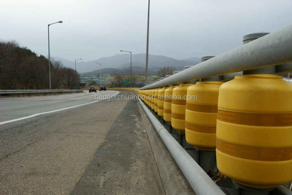 SB ISO Certificated Yellow Highway Safety Roller Barrier Guardrail Standard Quality