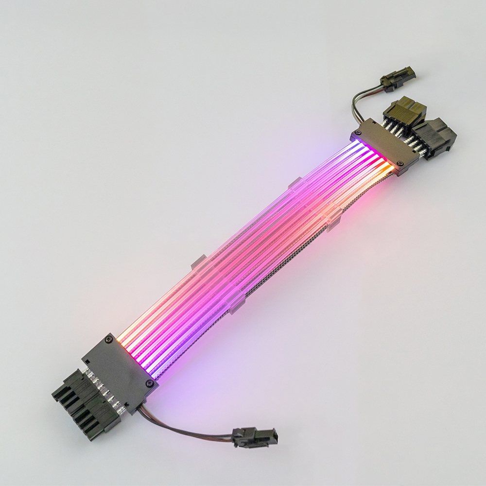 Dual 8pin Neon Flex RGB Cable Led Synchronizes Double-Headed Light Male to Female