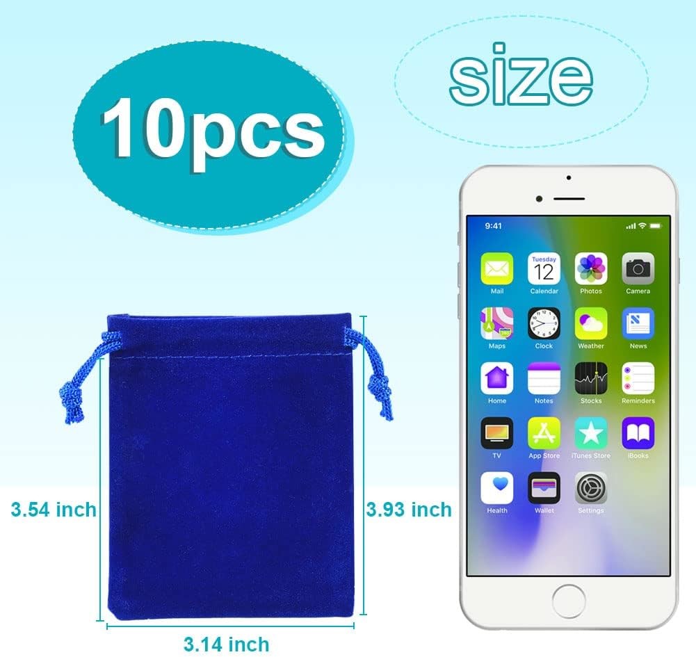 Waterproof Velvet Drawstring Bags Wedding Gift Bags Velvet Cloth Jewelry Pouches