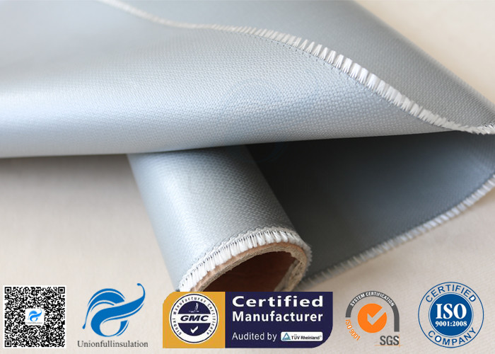 Oil Pipeline Insulation Silicone Coated Fiberglass Fabric Material 0.4 MM Thickness