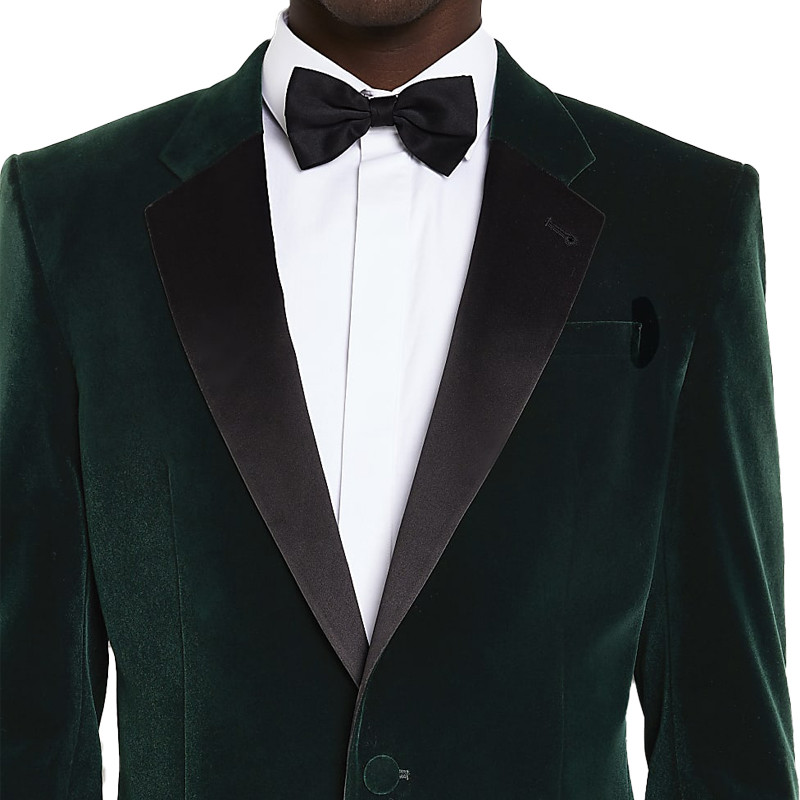 2PCS Dark Red Tuxedo Custom Men'S Stylish Slim Fit Velvet Fabric Tuxedo Suit For Special Occasion Party Wear