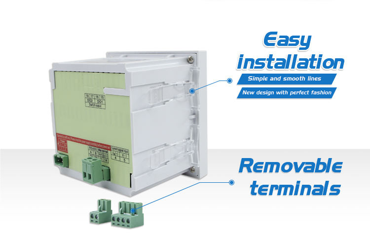 Settable Alarm Intelligent Single Phase Frequency Meter Measurement