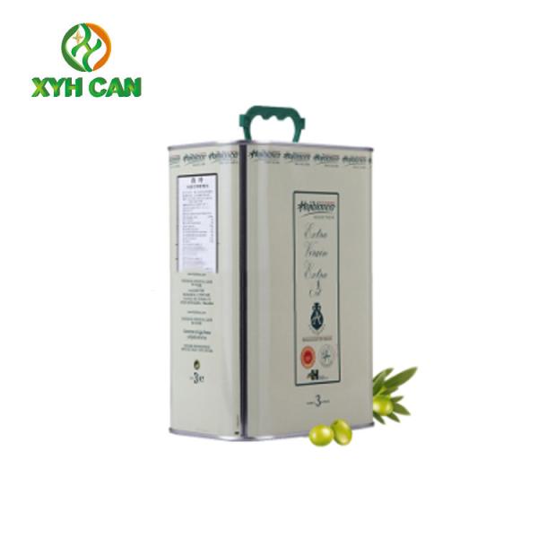 Rectangular Tin Containers Eco-Friendly Food Grade 5l Olive Oil Printed Tin Boxes