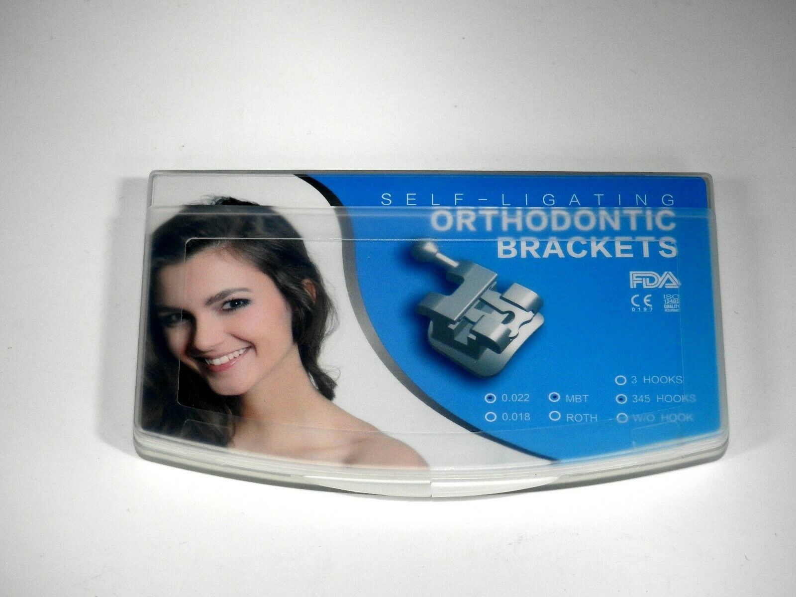 0.022 345 Hooks Metal Dental Braces Passive Self Ligating Roth Type