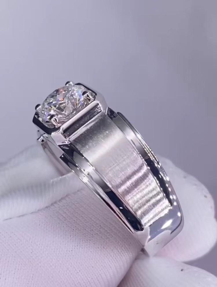 Men's Diamond Ring White Diamond Ring Engagement Wedding Rings Lab Grown Diamond Rings
