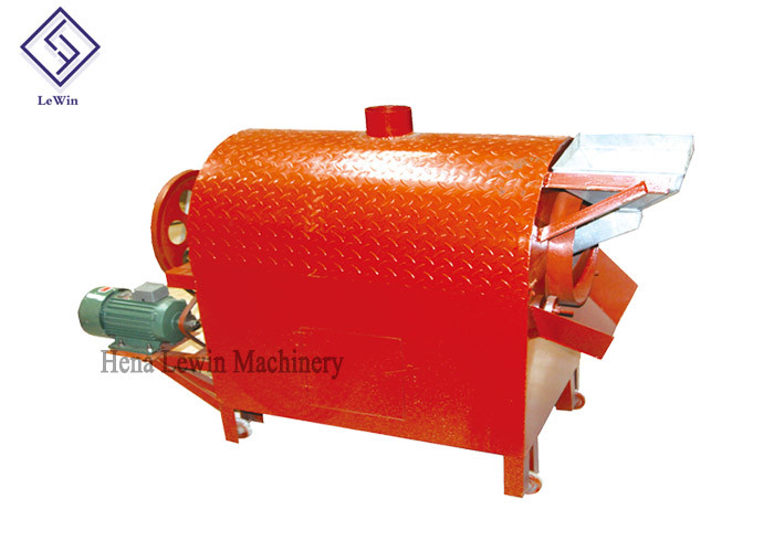 Auto Tea Seeds Industrial Roasting Machine , Almond Roasting Machine Red Color