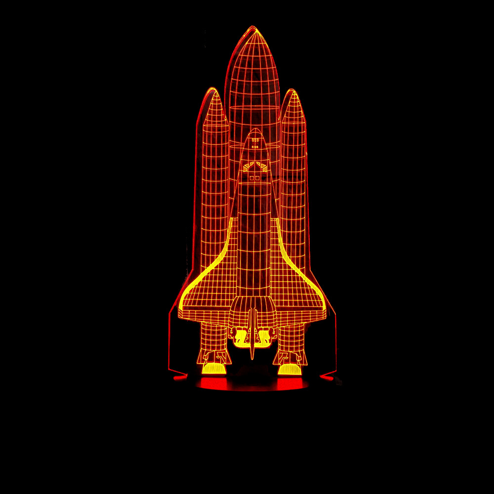 basketball Rocket 3D table lamp night light child creative gift LED visual light