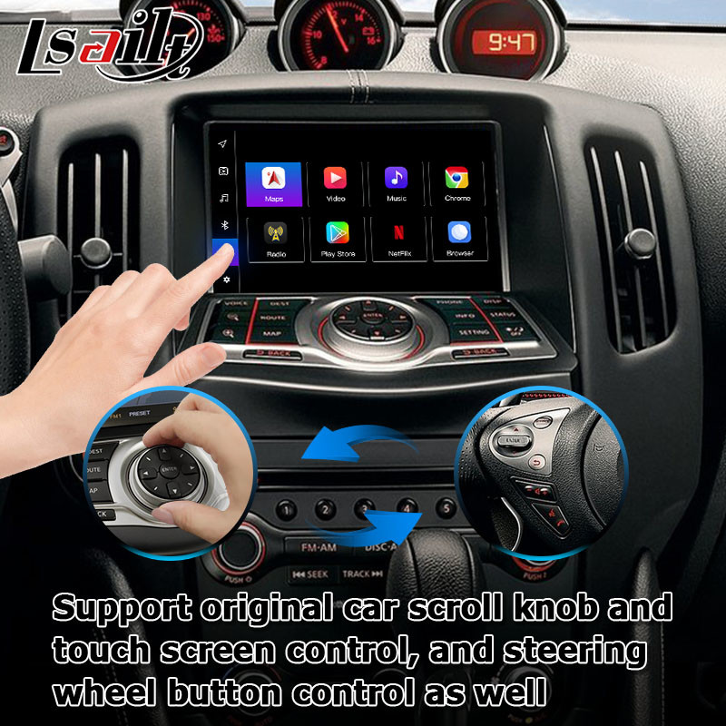 Nissan 370z Z34 Carplay Android auto carplay interface Box 8+128 Android 13 OEM upgrade