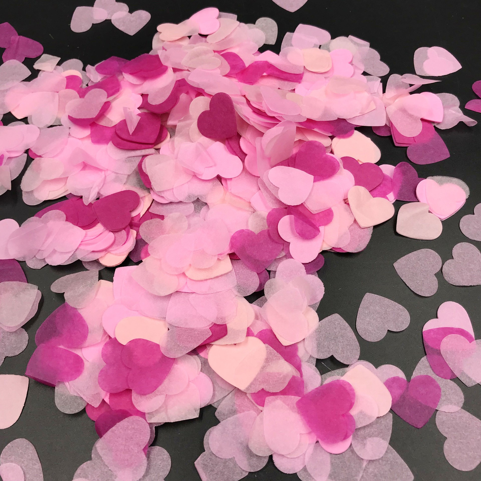 Valentine's Day Party Confetti 100% Natural Heart Tissue Paper Confetti Eco-Friendly and Biodegradable