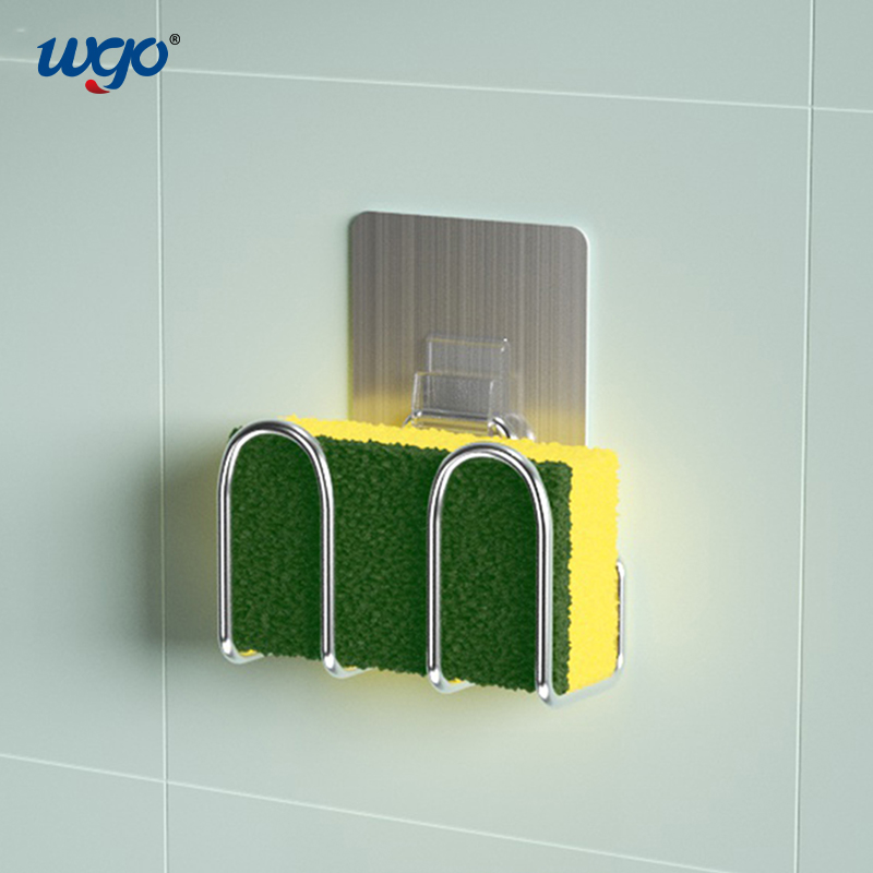 Self Adhesive Cleaning Products Holder Washable And Reusable Damage Free Wall Mount Grippers