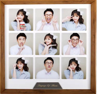 Personalised Acrylic Photo Frames 15.6 * 15.6cm Acrylic Wall Frames Long Durability