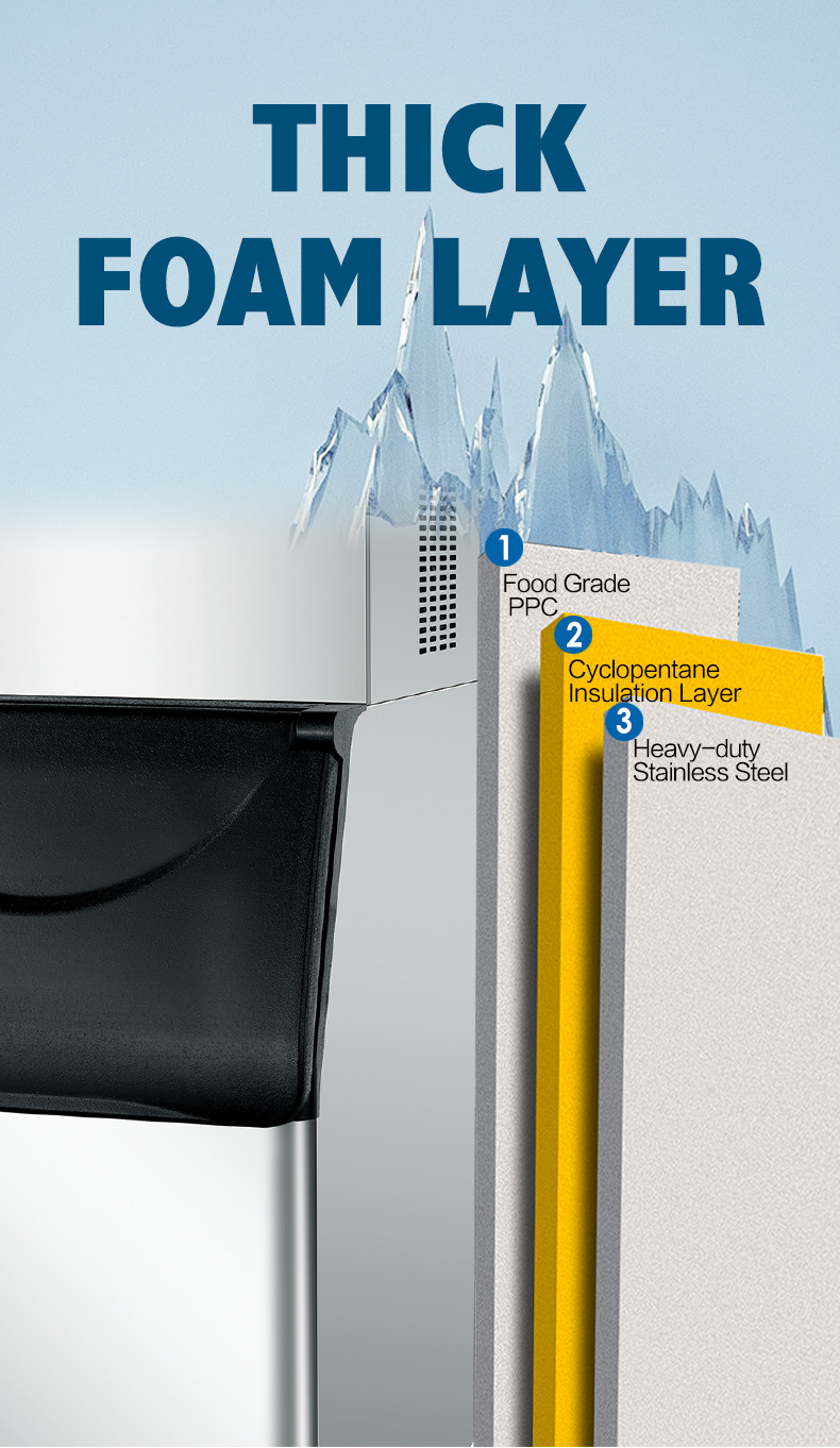 Commercial Crescent Cube Ice Maker 150kg Party Ice Block Machine