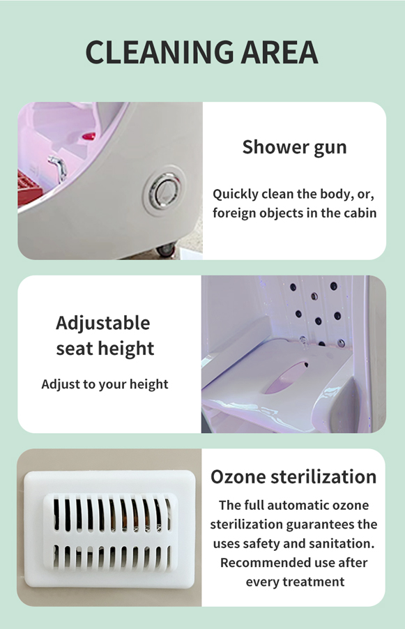 Steam Far Infrared Ozone Therapy Spa Capsule with PEMF Function for Whole Body and Health