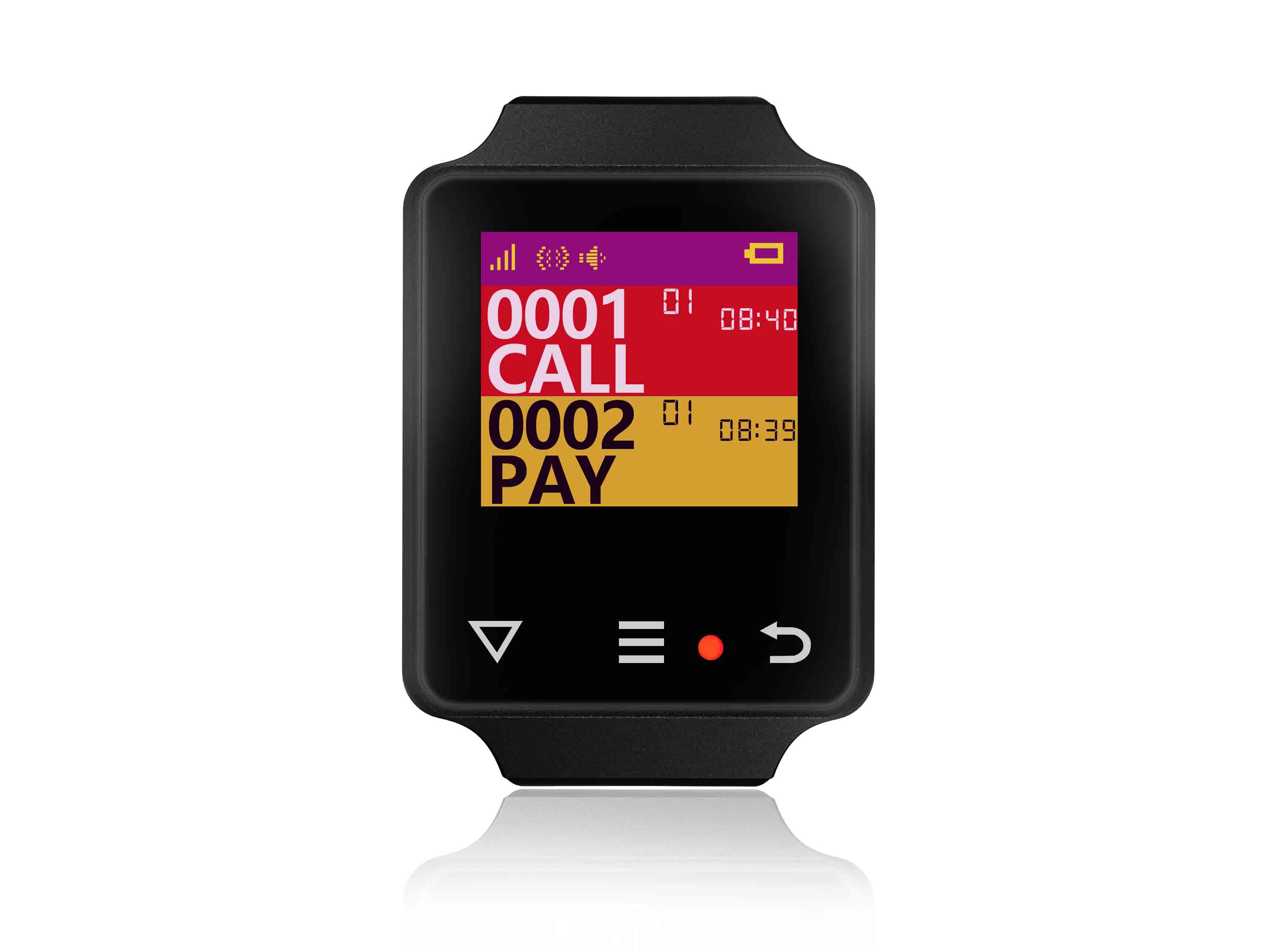 New design restaurant wireless full waterproof calling system smart watch pager