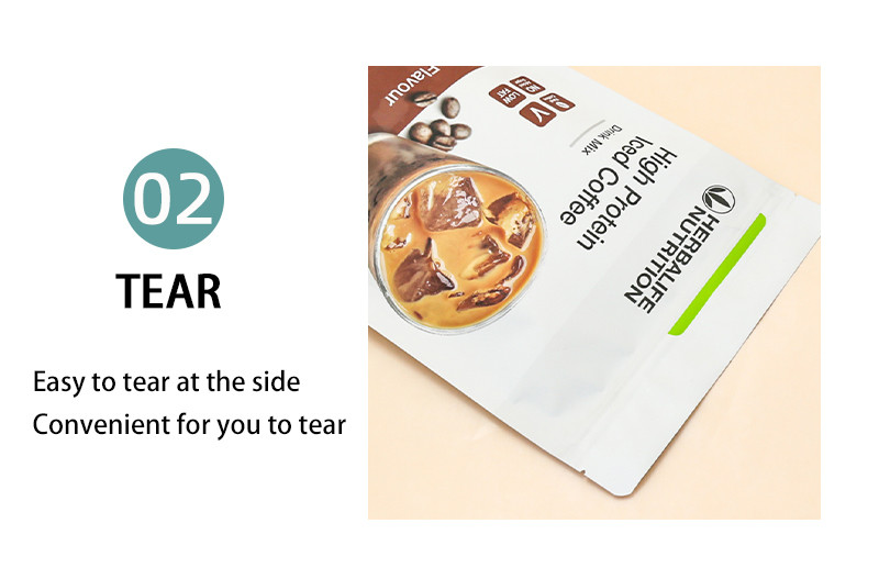 Food packaging bag coffee self-standing zipper bag PET aluminized composite bag customized manufacturer