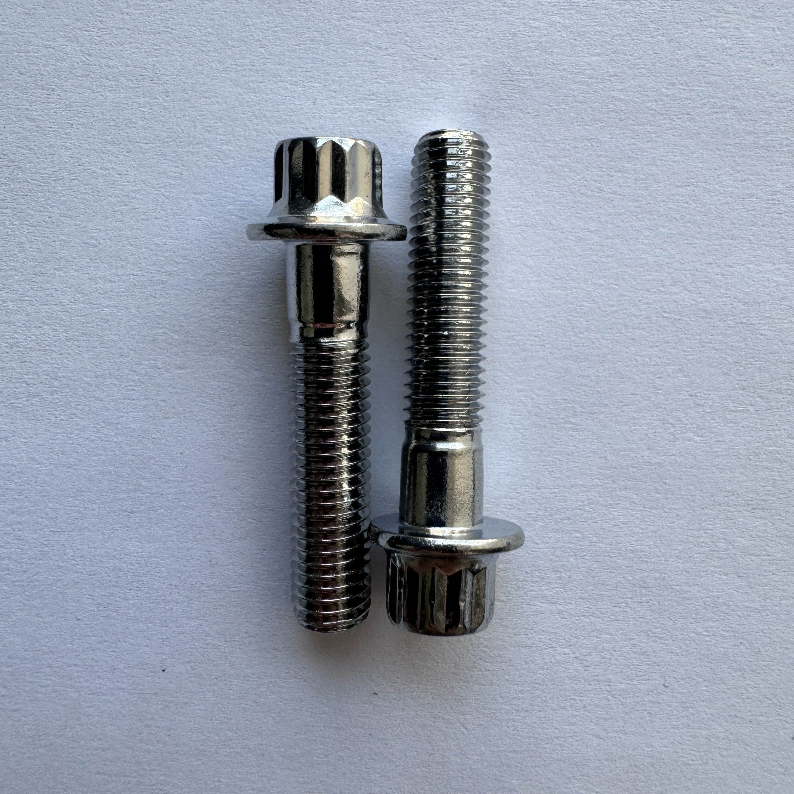 Natural M8 x1.25x 32MM GR5 12 POINT FLANGE BOLT for Racing Car Performance Improvement and Customization