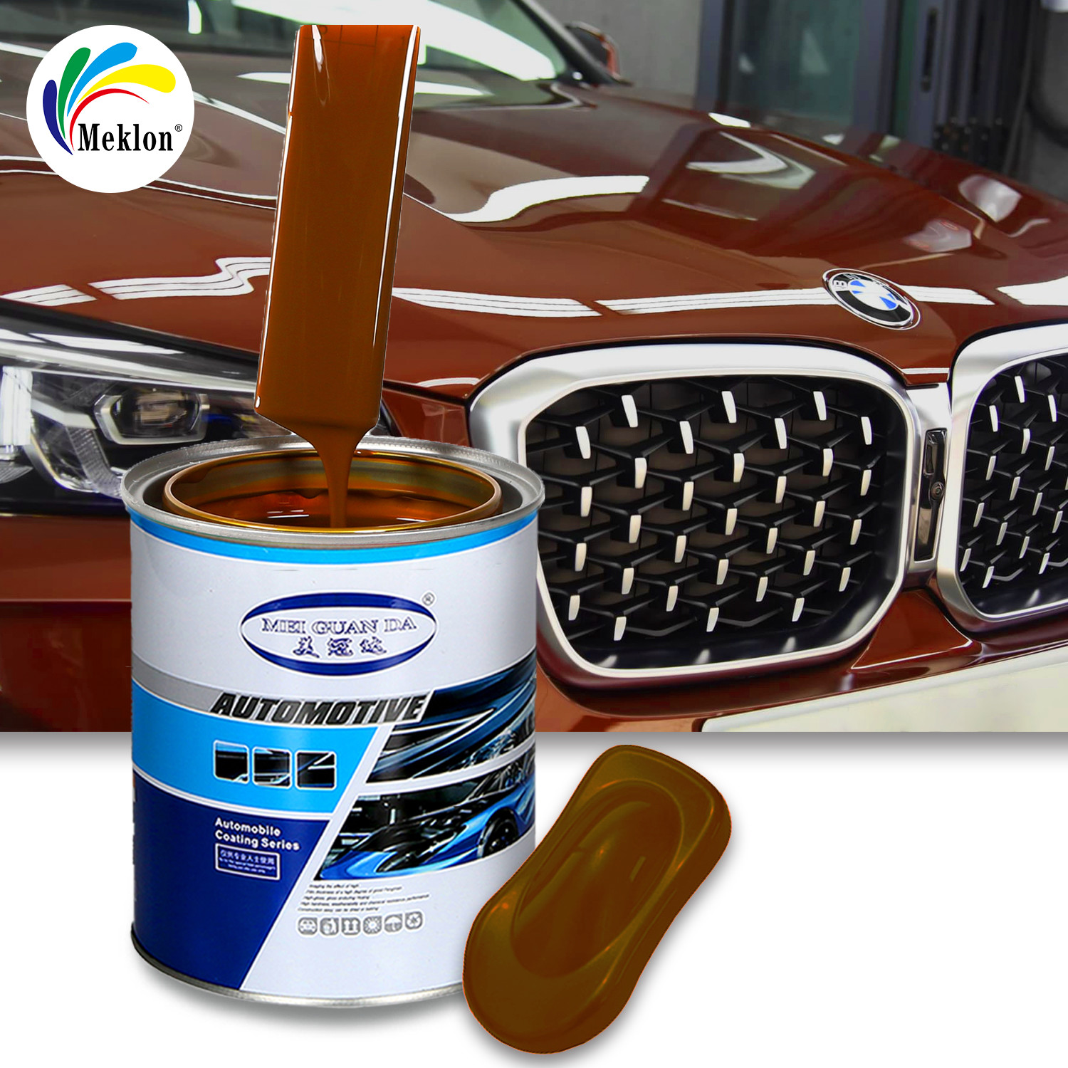 Professional Brown 2K Car Coating Spectrophotometer Auto Refinish Repair Manufacturer Automotive Car Painting