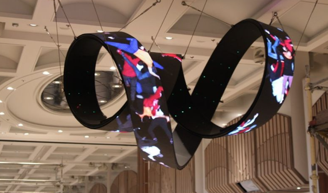 Outdoor Flexible LED Display Screen 4mm Pixel Pitch Multicolor