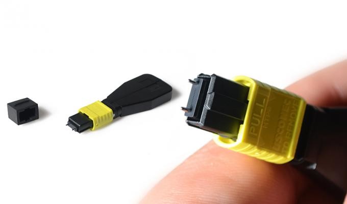 12 / 24 Fiber Female Optic Cable MTP MPO Loopback 3.0mm Cable Diameter