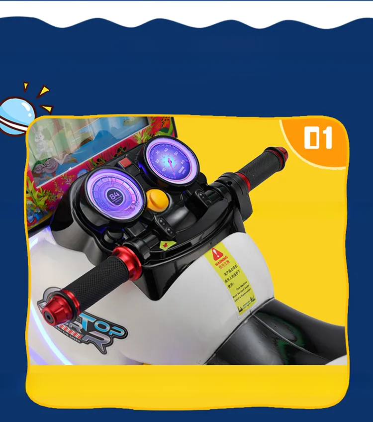 Dreamland Coin operated amusement motorcycle kiddie rides on car MP5 children swing game machine