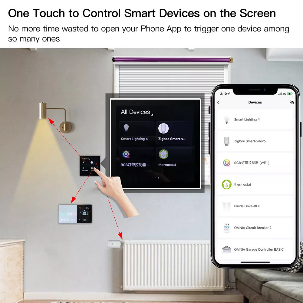 Wifi Integrated Tuya Smart Life Compatible Devices Home Central Control System