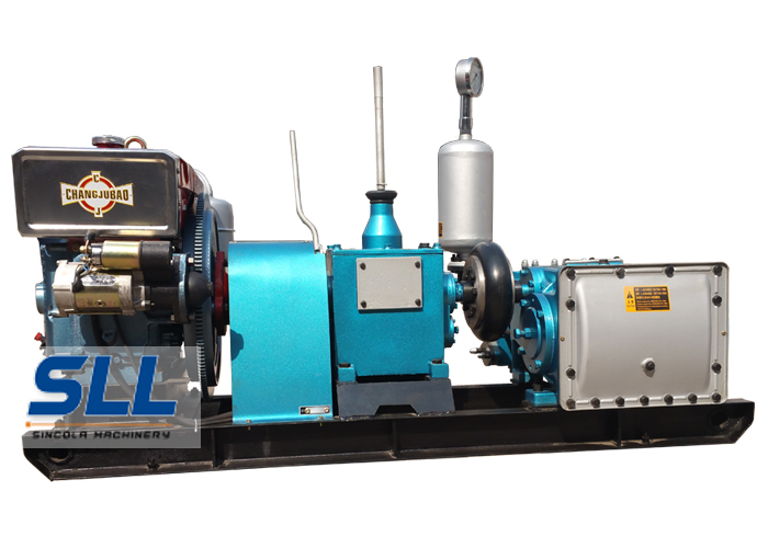 High pressure hydraulic plunger piston diesel engine electric three cylinders mine coal sewage mud tunnel sludge pump 