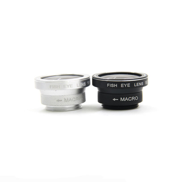 180 Degree Cell Phone Fisheye Lens Two In One Fisheye Wide Angle Macro Lens
