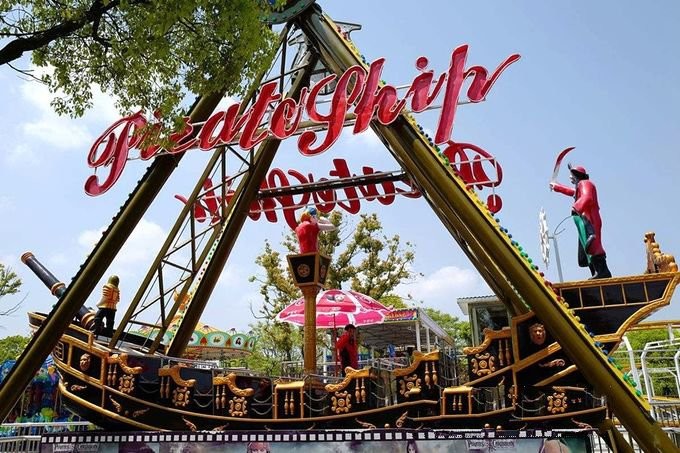 40 Seats Pirate Ship Amusement Ride With Non Fading And Durable Painting