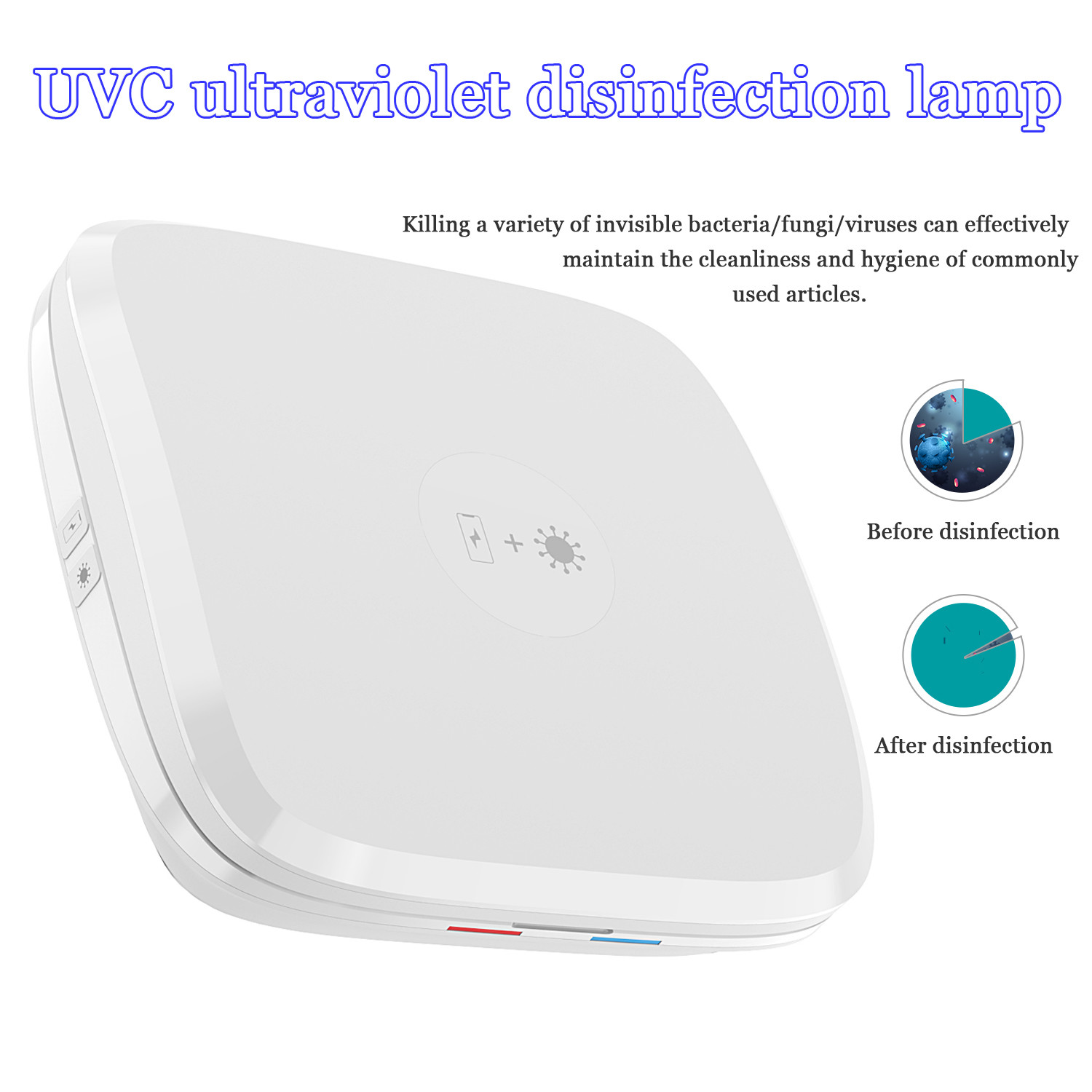Sterilizer Wireless Charger Esterilizador Anti Virus UVC Disinfection Box 10W