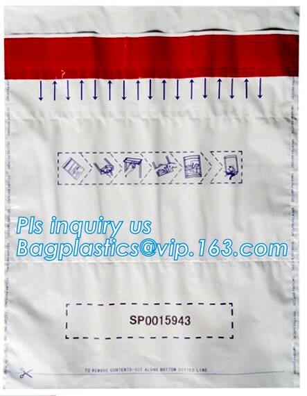 Security plastic bag with adhesive tape for cash, plastic money bag, Security Money Cash Bag For Airport/Bank and police