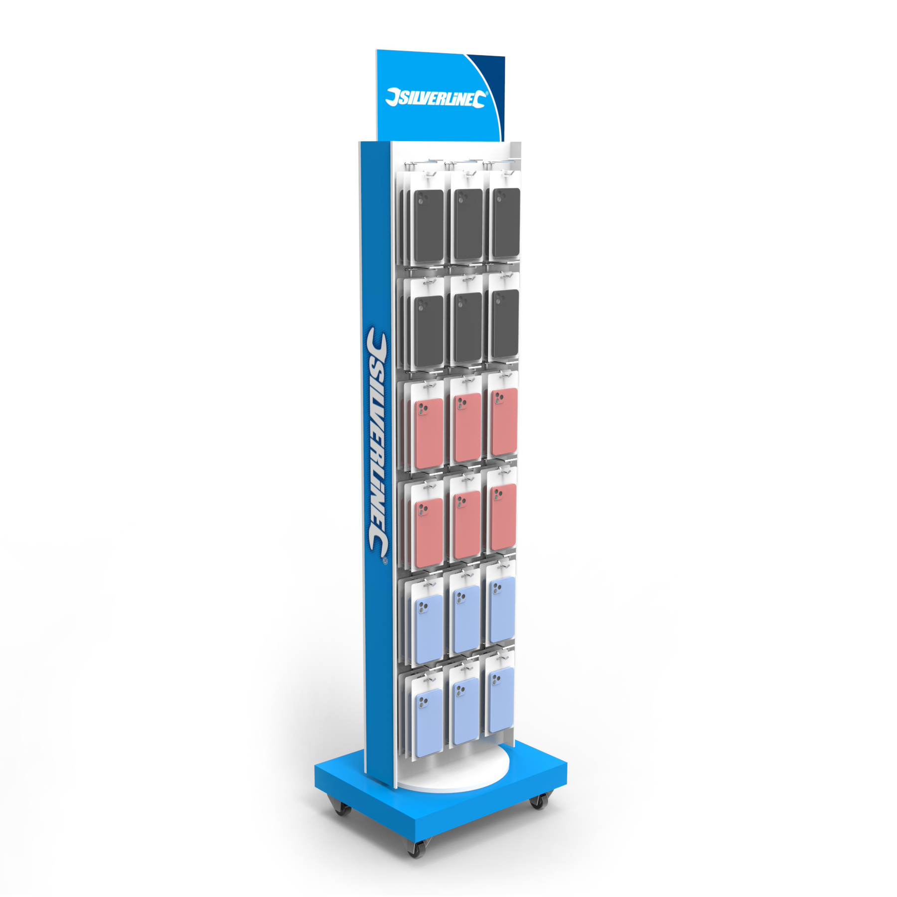 Pegboard Cellphone Accessories Display Stand With Hooks