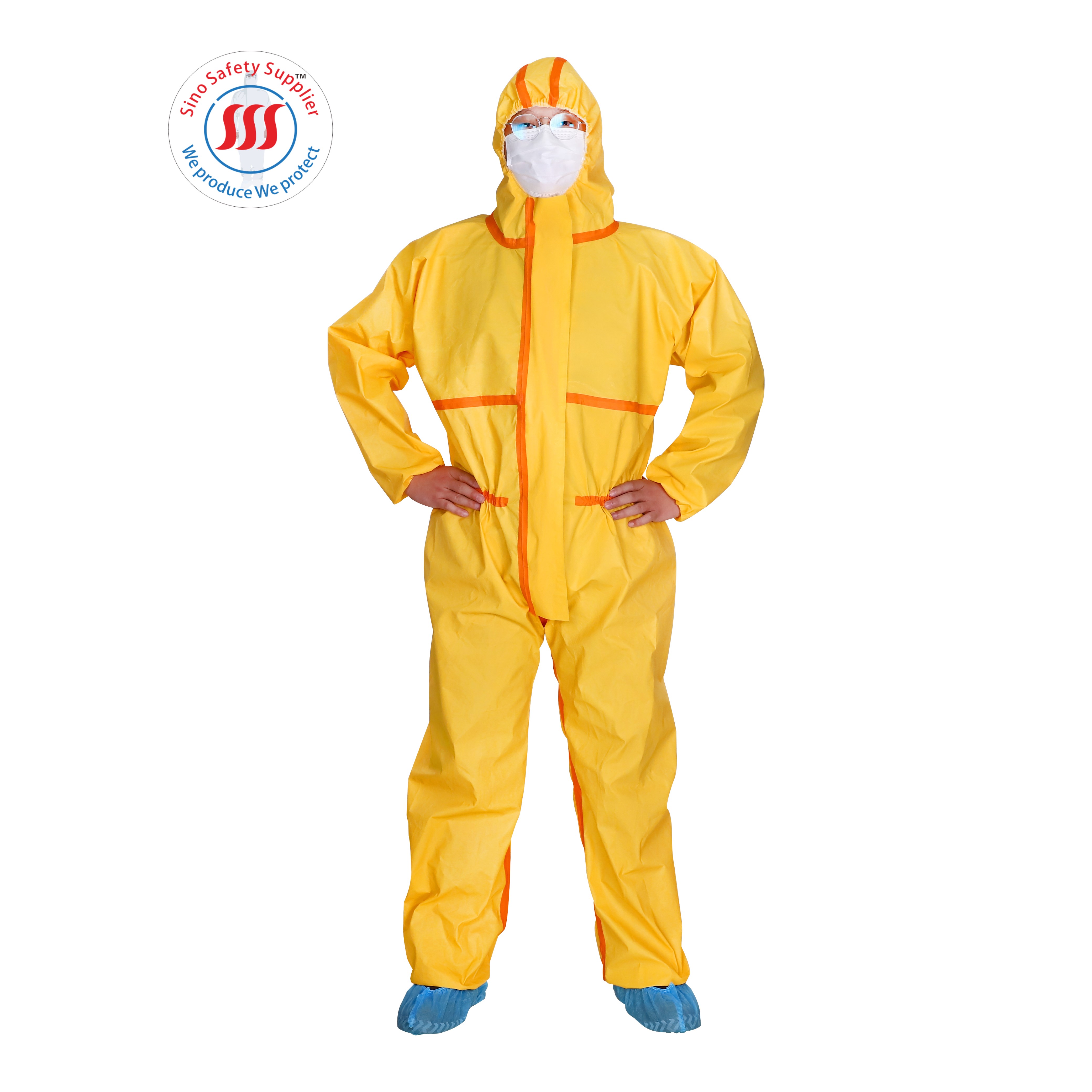 Disease Control Type 3 Disposable Coveralls Tank Cleaning Petrochemical Oil Refinery