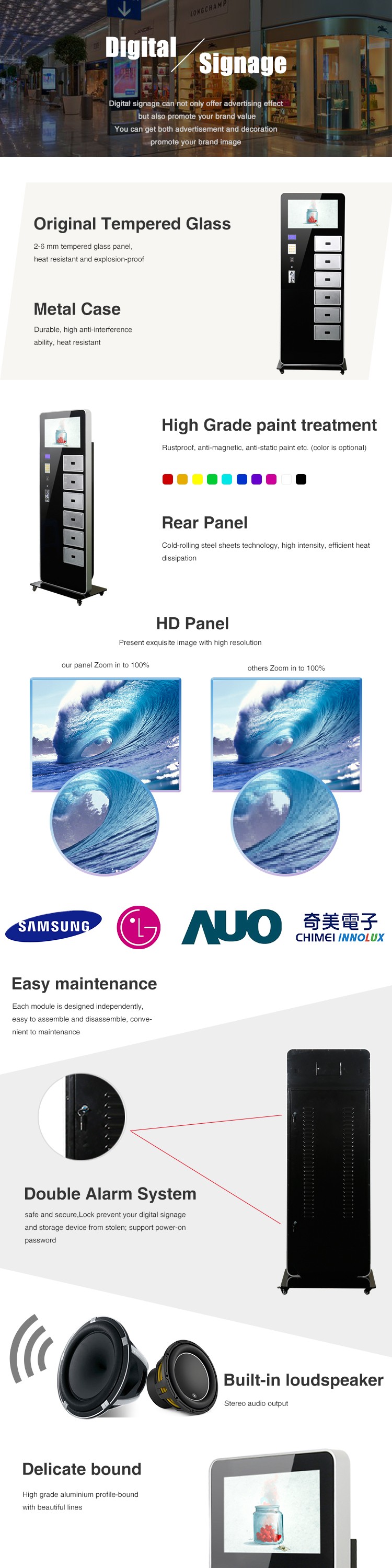 Electric Touch Screen Exhibition Display , Coin Operated Outdoor Digital Signage Displays