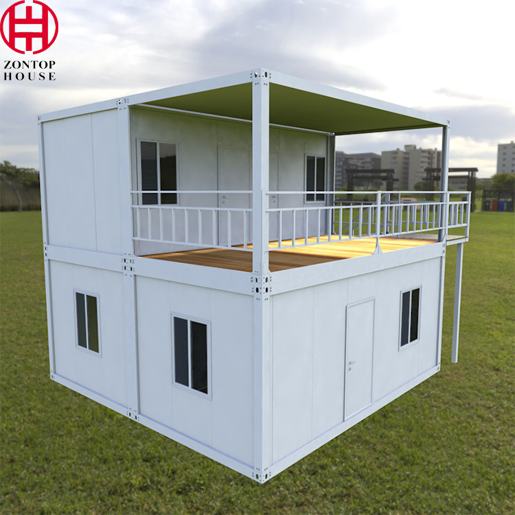 Zontop China Modern Prefabricated Room Fabricated Living Homes 2 Bedroom Cheap Portable Container House