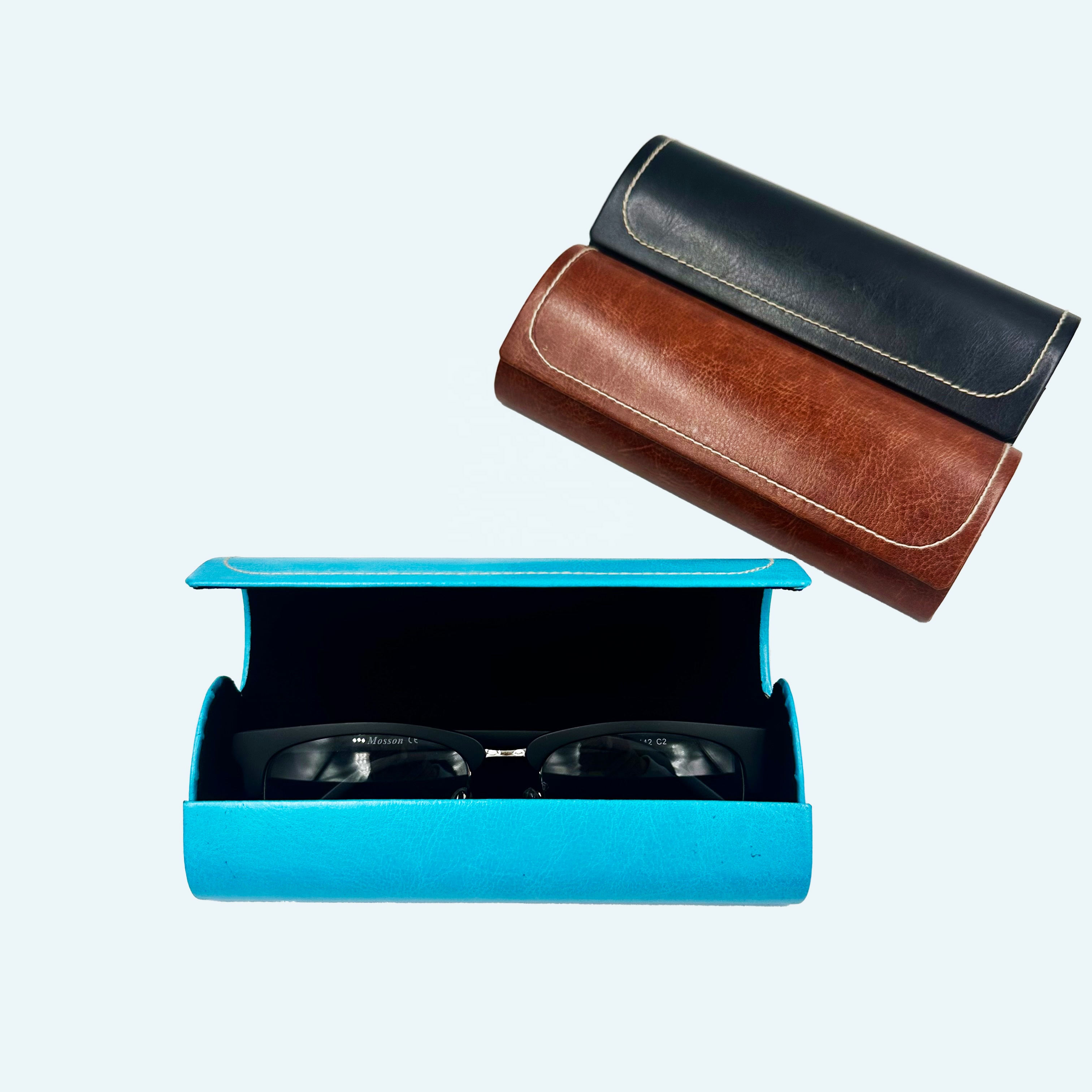 Sleek Foldable Eyeglass Case Triangle Sunglasses Case Fashionable