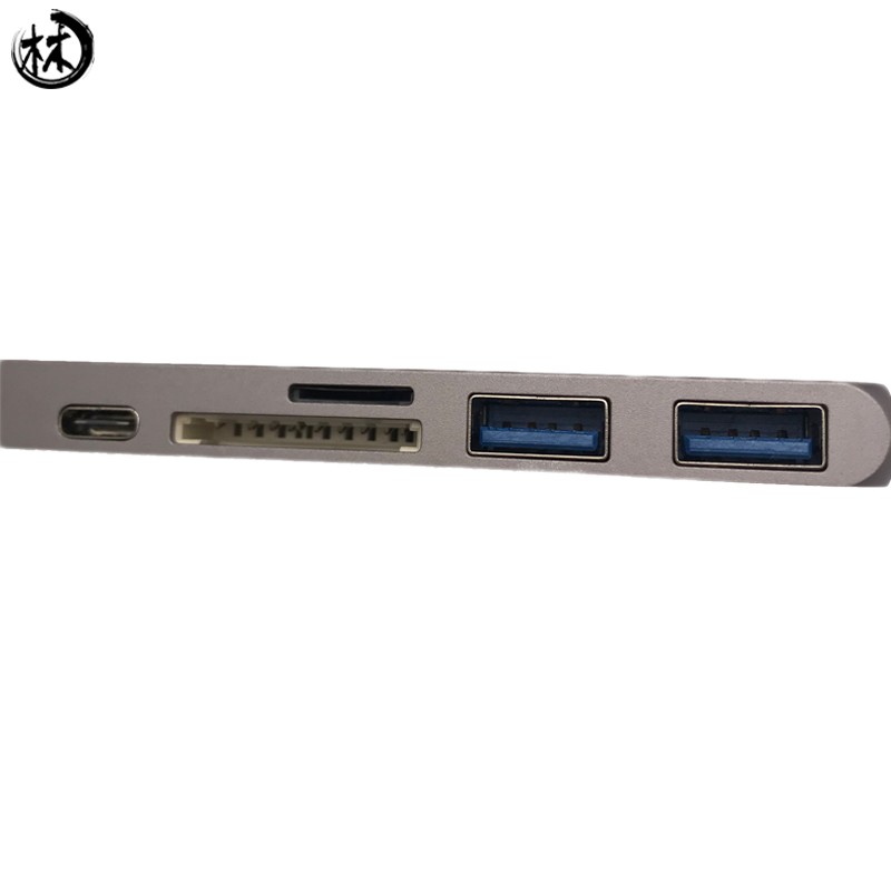 Kico Aluminum housing multi ports 4 in 1 USB-C to 4K*2K HDMI + USB3.0 + USB2.0 Type C PD charge usb hub with power supply
