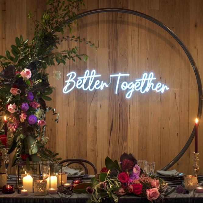Better Toether Til Death LED Light Up Custom Neon Open Beer Bar Custom Neon Light Signs