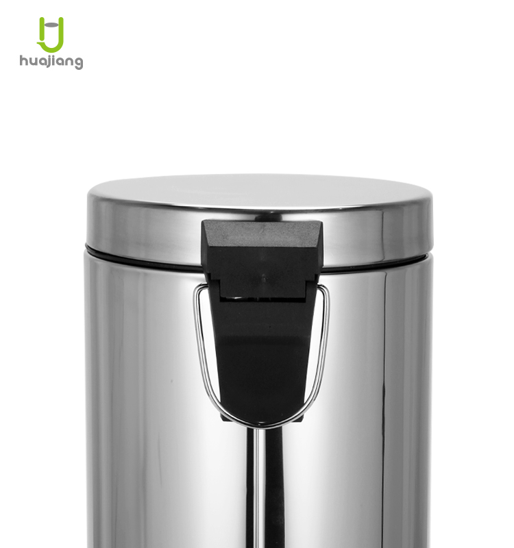 Home Stainless Steel Trash Can with Foot Pedal and Rolling Cover 3L/5L/8L/12L/20L/30L Sustainable Design