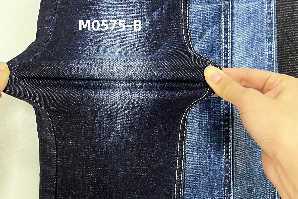 10 Oz Crosshatch Slub High Stretch Woven Denim Fabric For Jeans