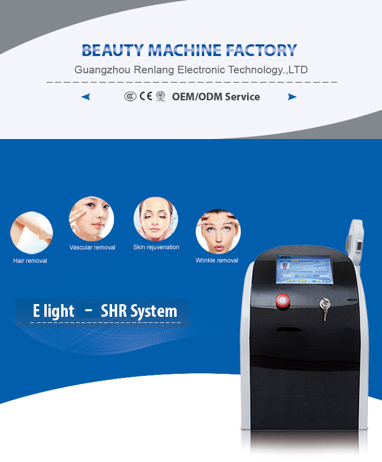 Renlang bipolar RF OPT Laser Hair Removal Machine For Skin Treatment