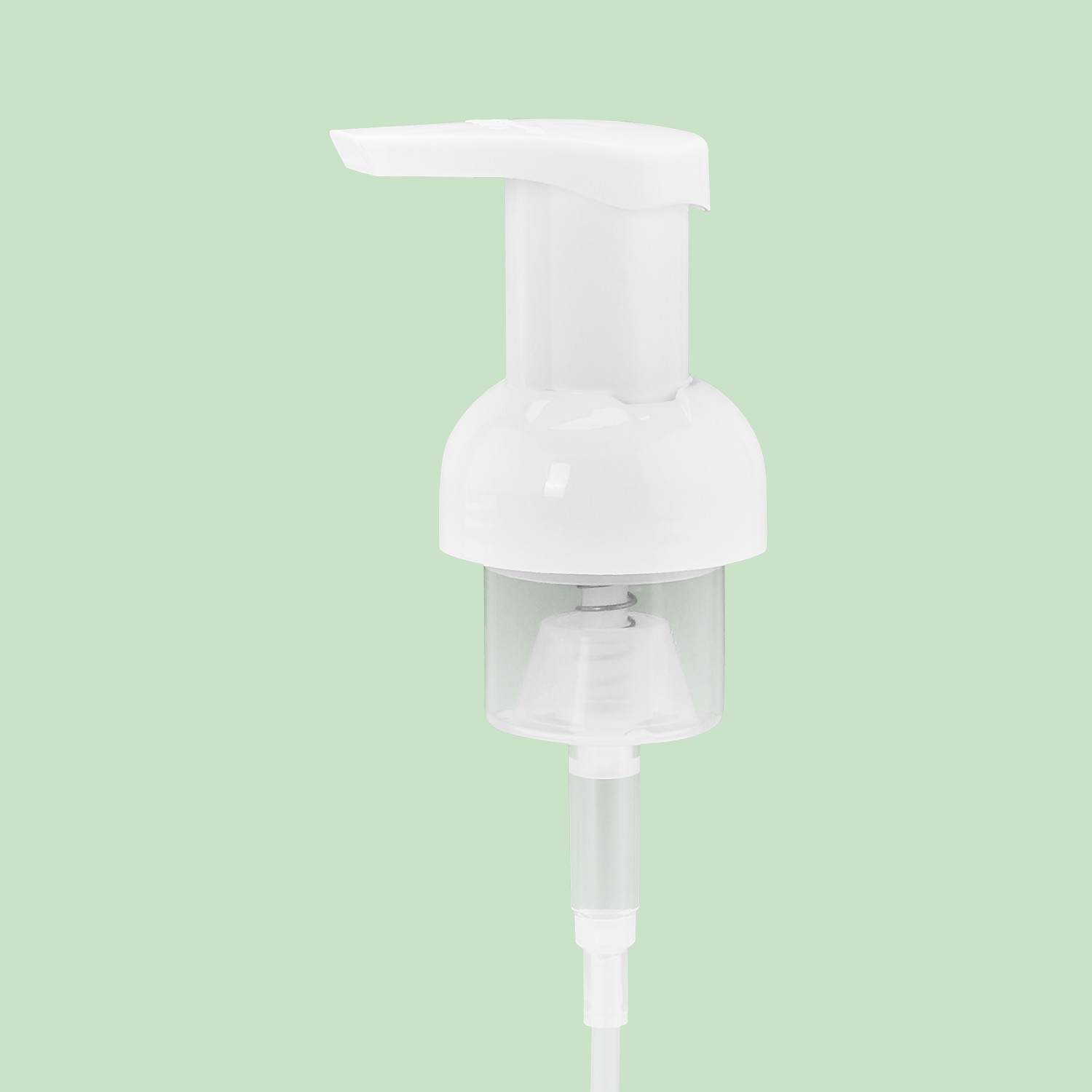 304/316 Stainless Steel Spring Foam Pump 0.8CC 1.2 CC Output For Pet Silicone Sealed Foam Dispensing
